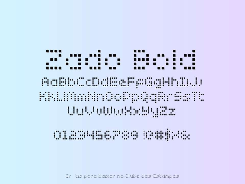 Fonte Zado Bold Grátis Para Baixar