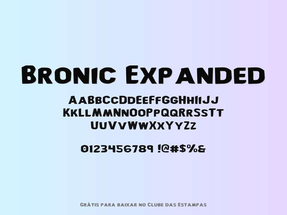 Fonte Bronic Expanded Grátis Para Baixar