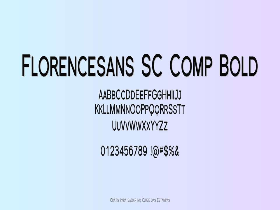 Fonte Florencesans Sc Comp Bold Grátis Para Baixar