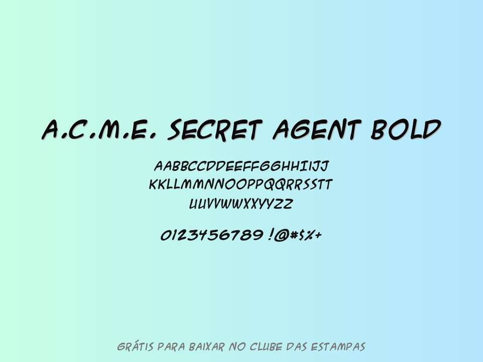 Fonte A.c.m.e
