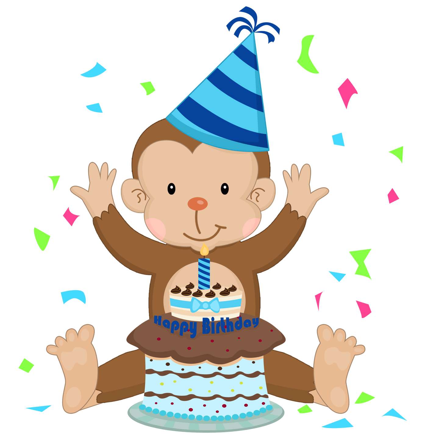Elemento Macaco Cufe Fofo Fofa Png (15)
