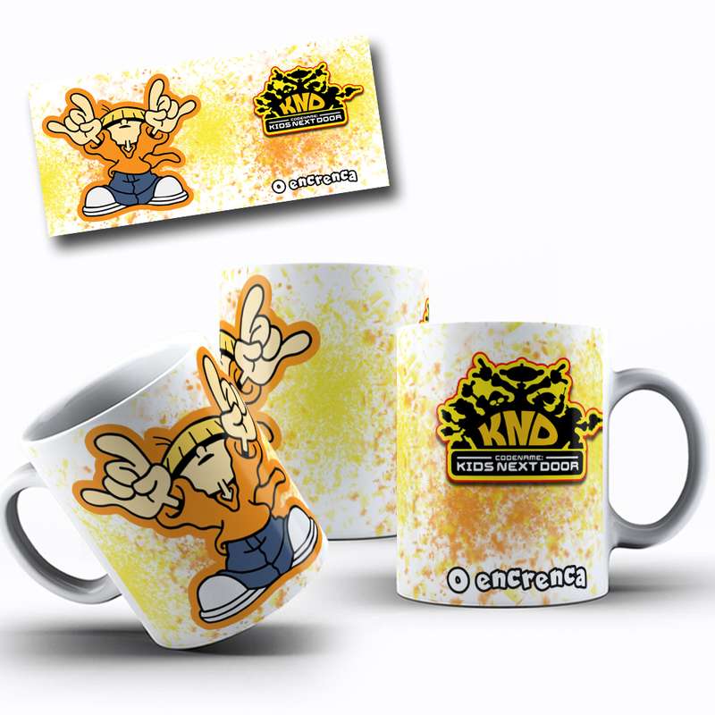 Arte Para Caneca Kids Next Door Personagem Cartoon 4