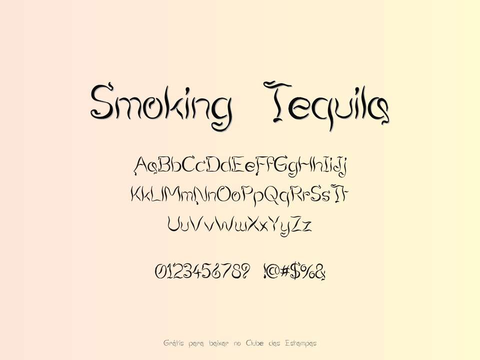 Fonte Smoking Tequila Grátis Para Baixar