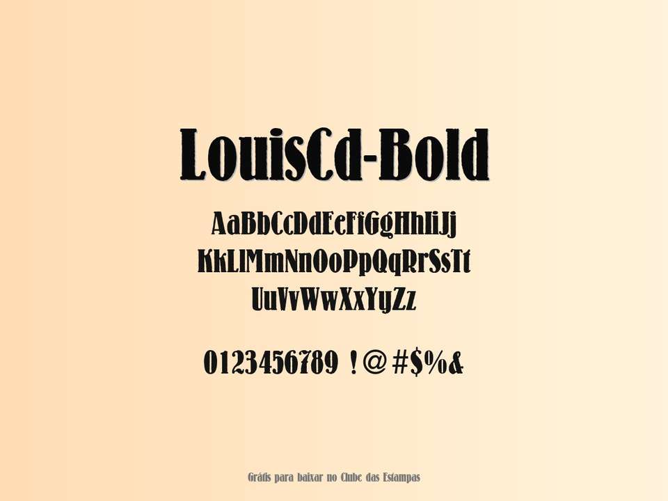 Fonte Louiscd Bold Grátis Para Baixar