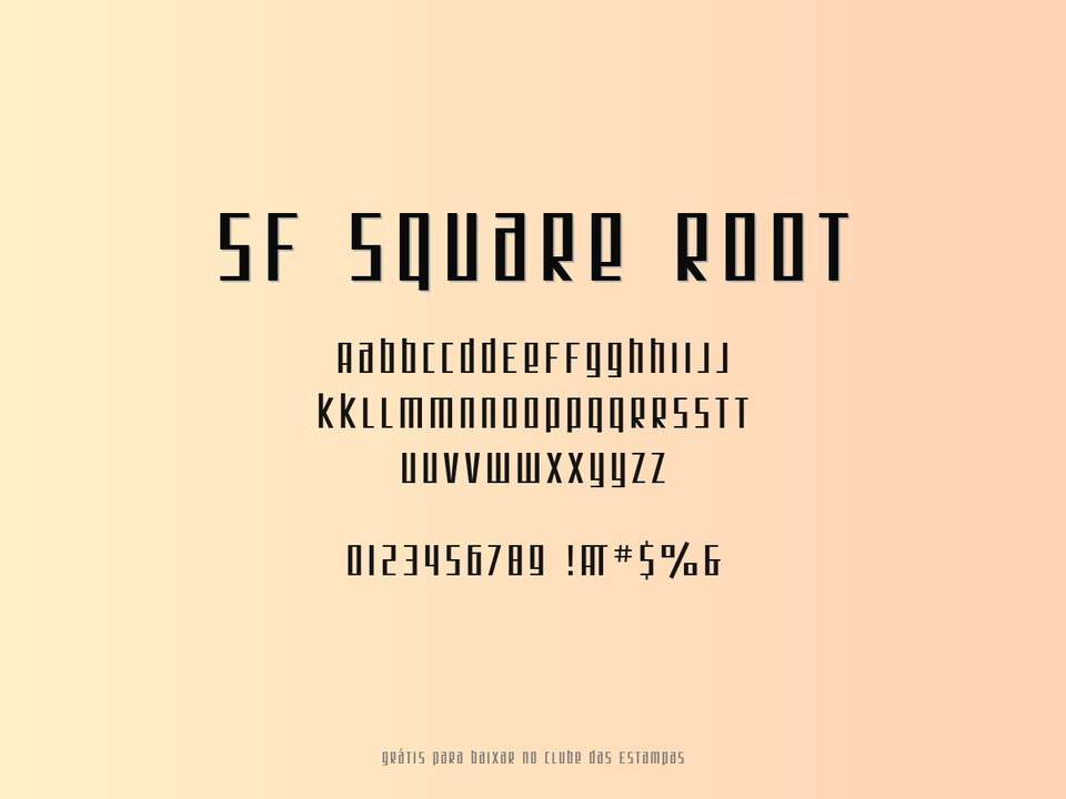 Fonte Sf Square Root Grátis Para Baixar