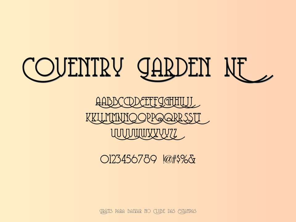 Fonte Coventry Garden Nf Grátis Para Baixar