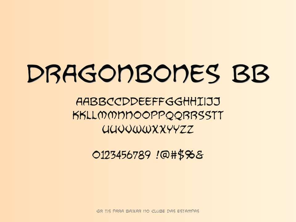 Fonte Dragonbones Bb Grátis Para Baixar