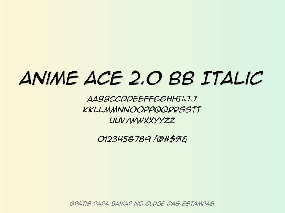 Fonte Anime Ace 2 Digital-41