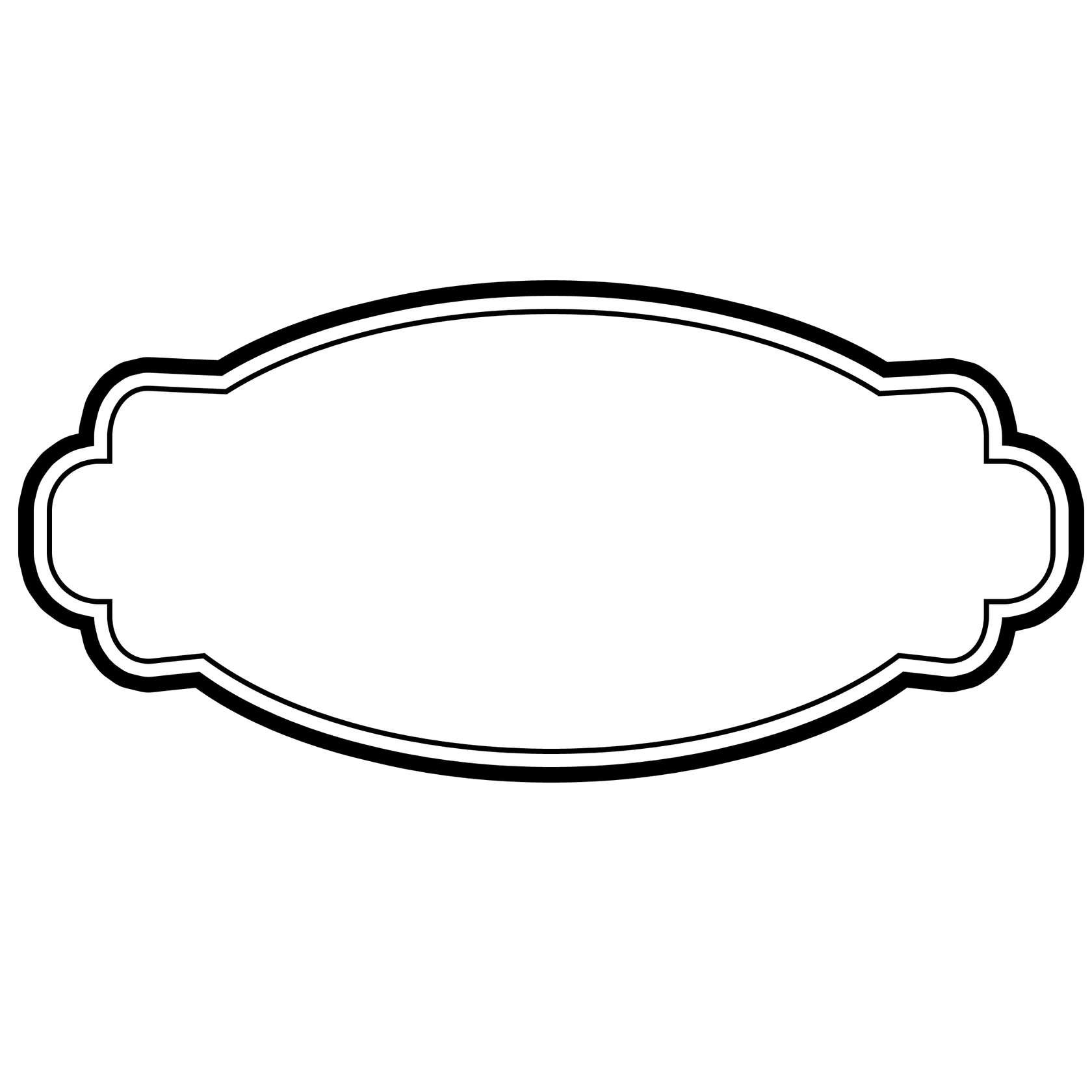 Moldura De Banner Ornamental Design Gráfico Png Grátis Para Baixar
