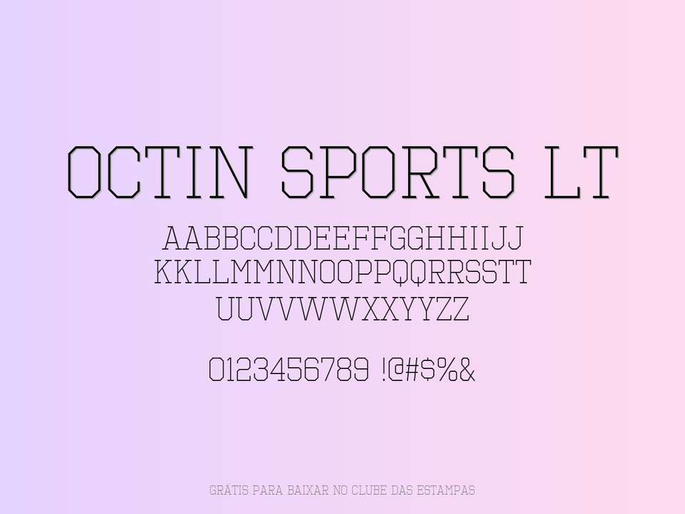 Fonte Octin Sports Lt Grátis Para Baixar