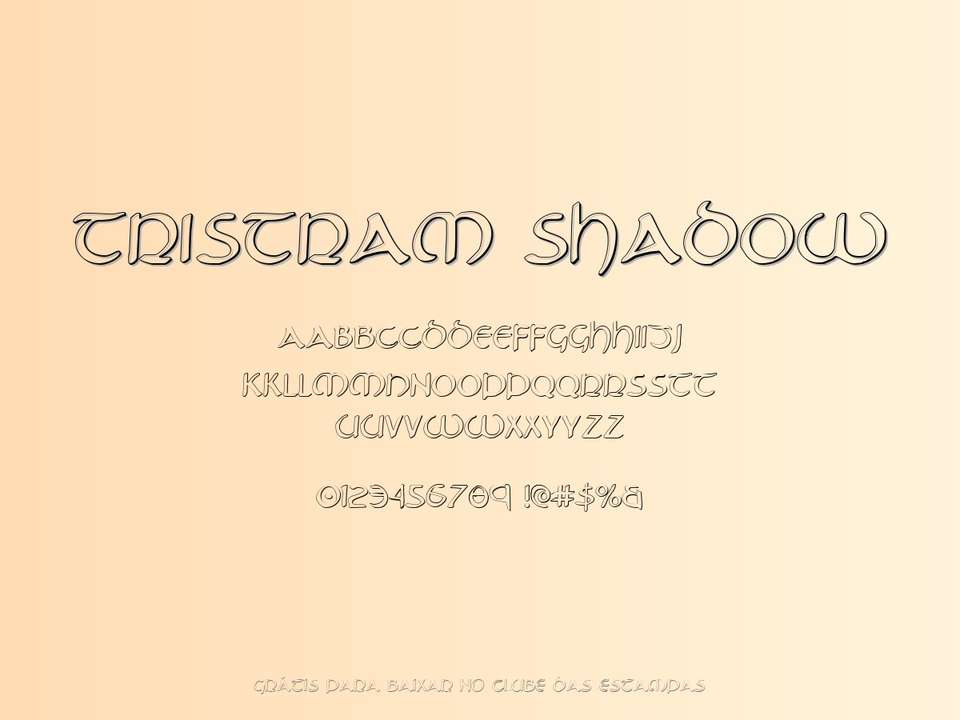 Fonte Tristram Shadow Grátis Para Baixar