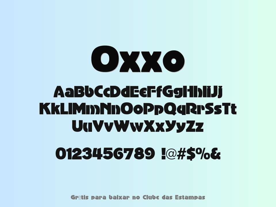 Fonte Oxxo Grátis Para Baixar