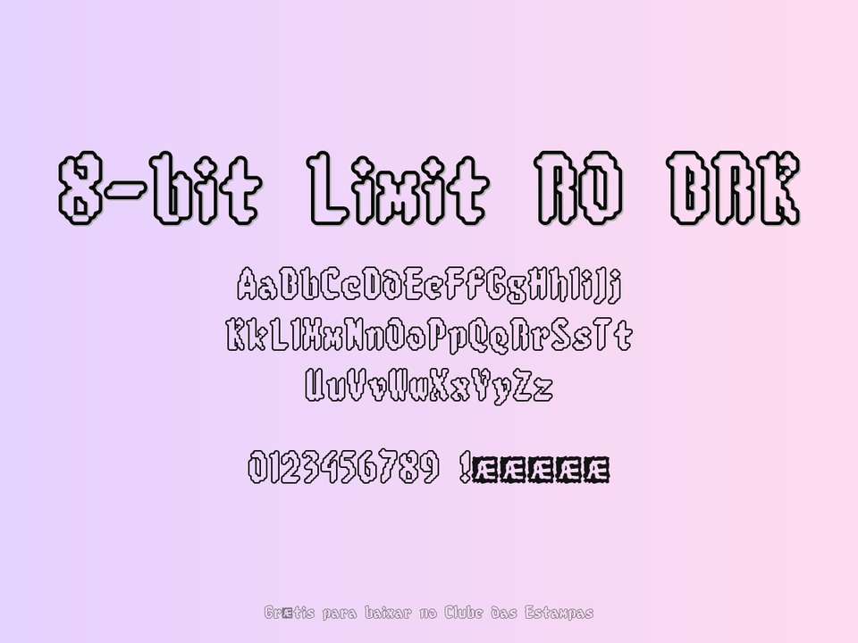 Fonte 8 Bit Limit Ro Brk Grátis Para Baixar