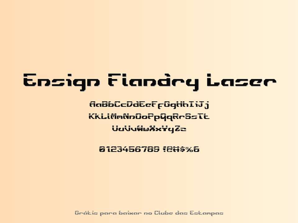 Fonte Ensign Flandry Laser Grátis Para Baixar