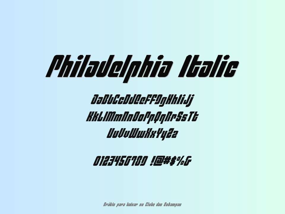 Fonte Philadelphia Italic Grátis Para Baixar