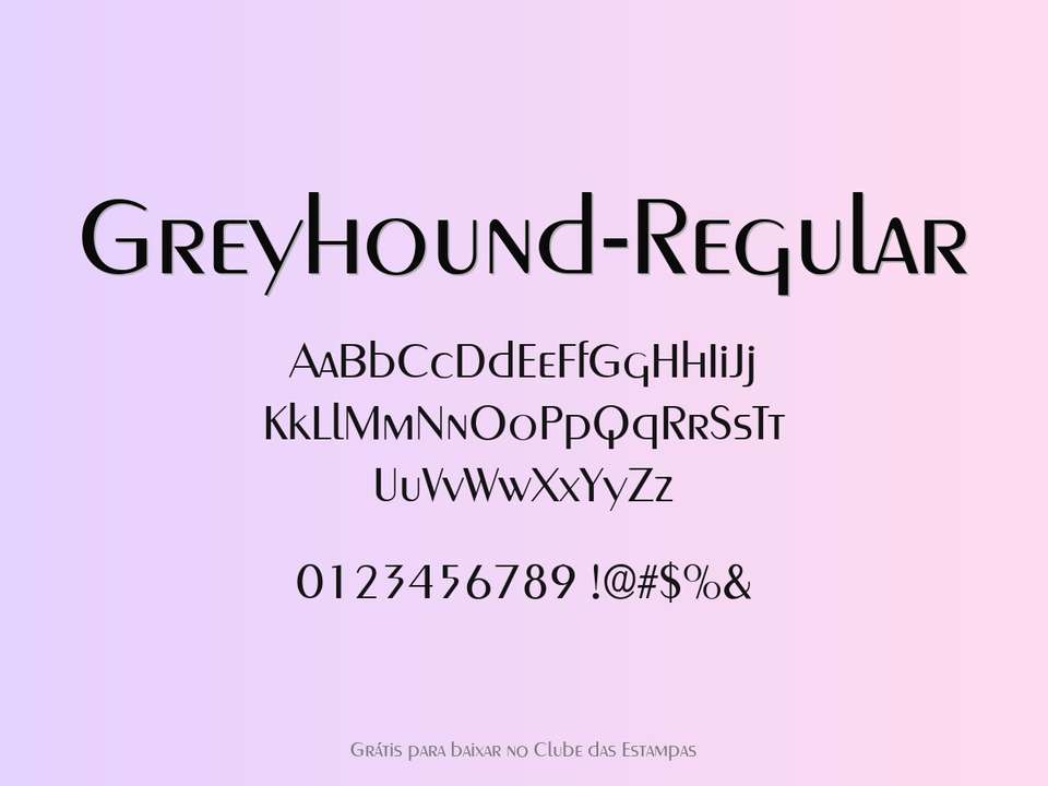 Fonte Greyhound Regular Grátis Para Baixar