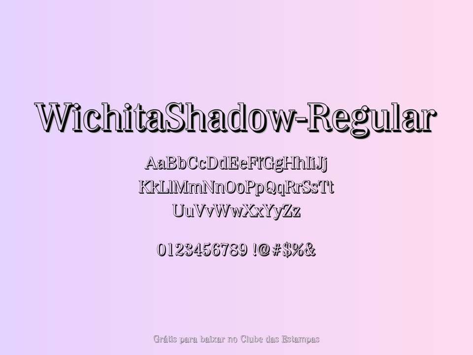 Fonte Wichitashadow Regular Grátis Para Baixar