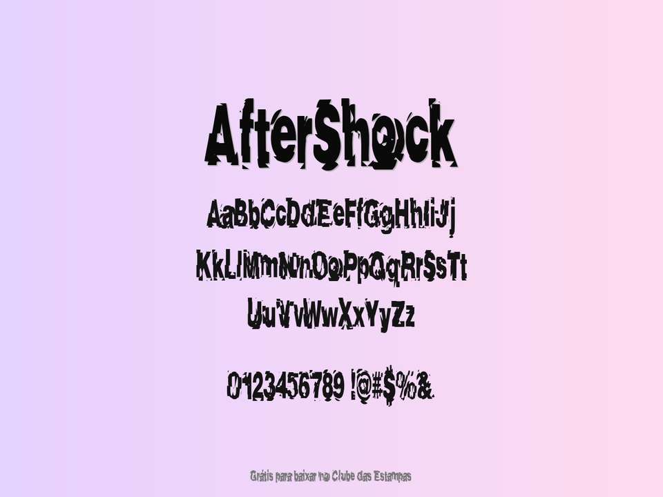 Fonte Aftershock Grátis Para Baixar