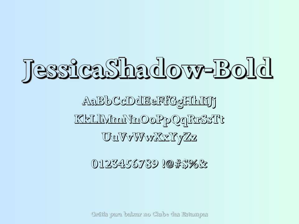 Fonte Jessicashadow Bold Grátis Para Baixar