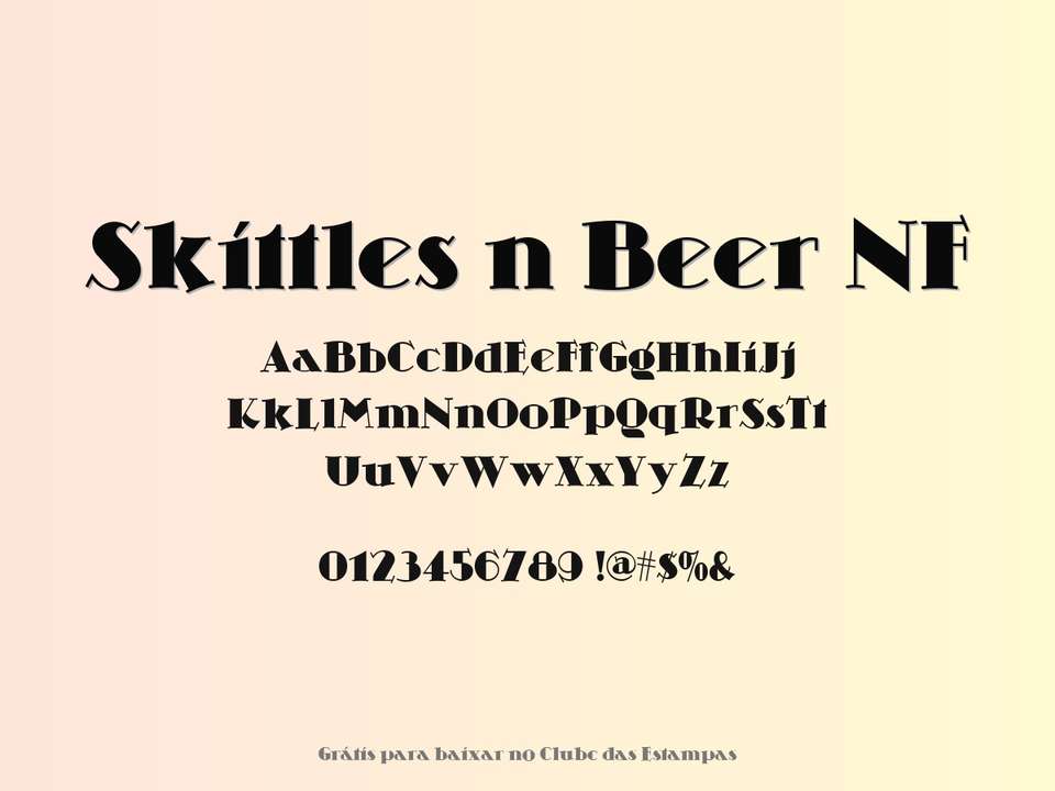 Fonte Skittles N Beer Nf Grátis Para Baixar