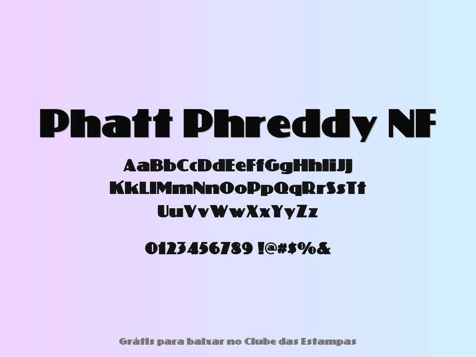 Fonte Phatt Phreddy Nf Grátis Para Baixar