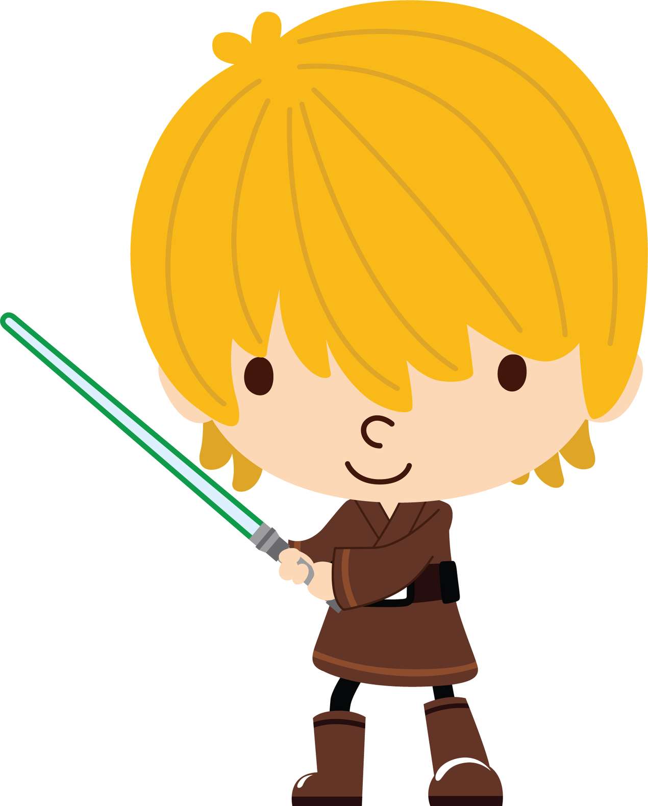 Menino Jedi Com Sabre Laser Ficção Científica Png Grátis Para Baixar