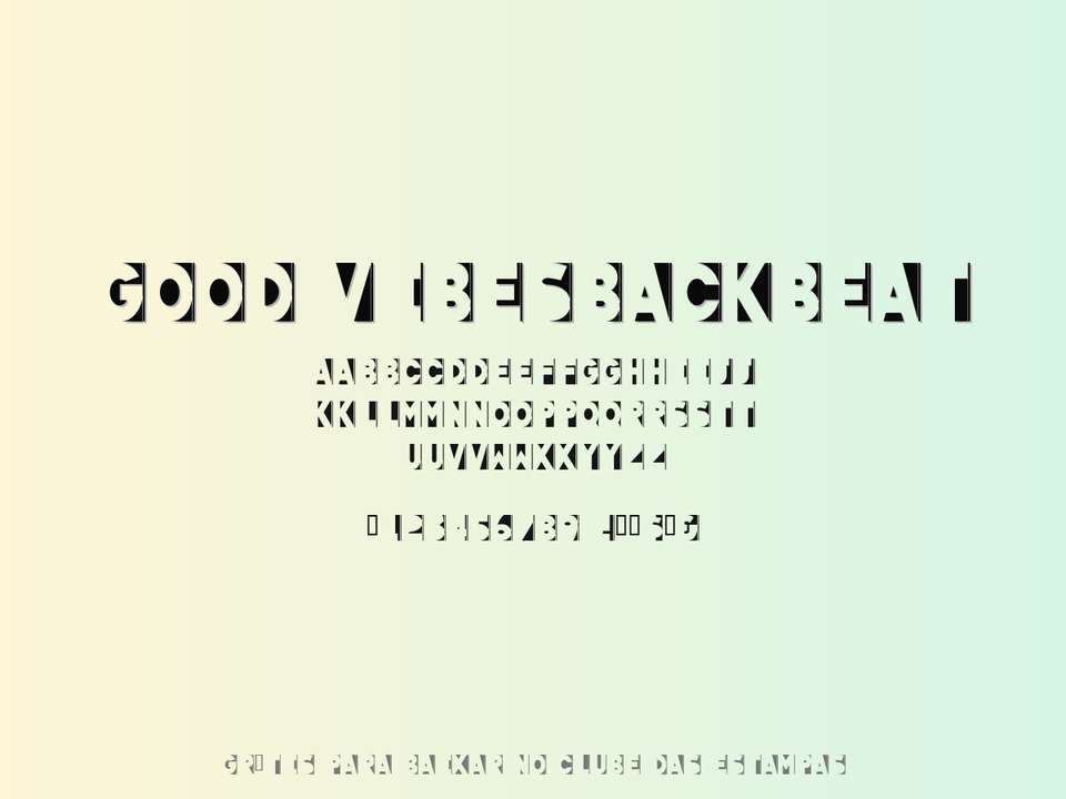 Fonte Good Vibesbackbeat Grátis Para Baixar