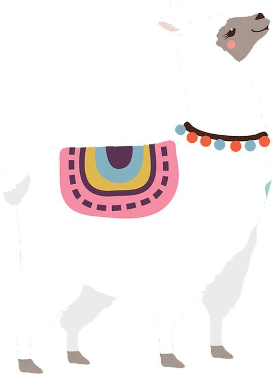 Elemento Lhama Estilosa Cute Fofa Png (10)