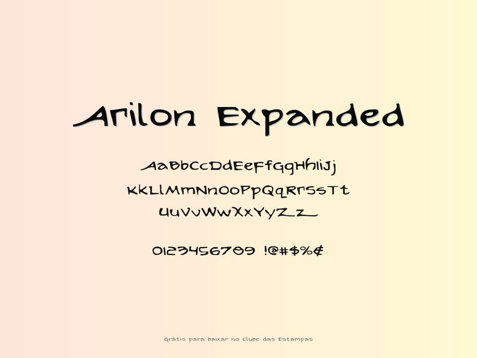Fonte Arilon Expanded Grátis Para Baixar