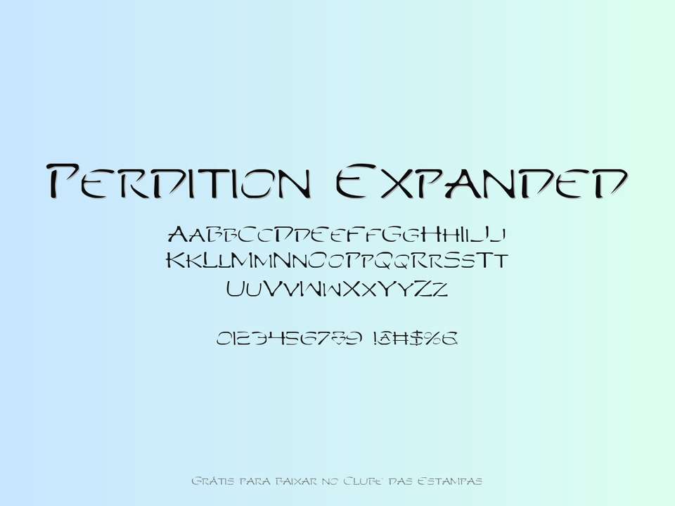 Fonte Perdition Expanded Grátis Para Baixar