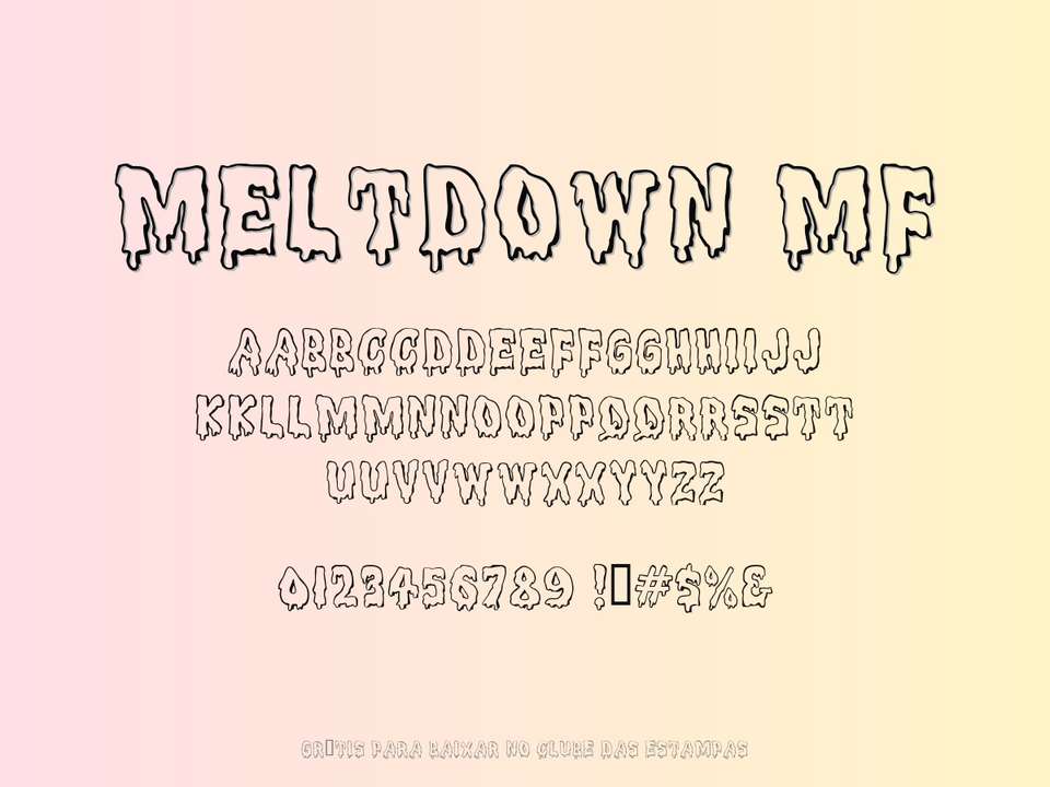 Fonte Meltdown Mf Grátis Para Baixar