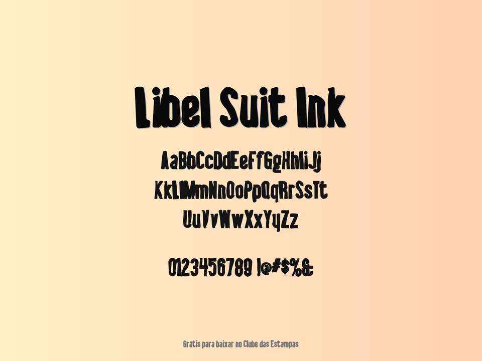Fonte Libel Suit Ink Grátis Para Baixar