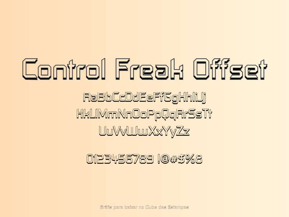Fonte Control Freak Offset Grátis Para Baixar