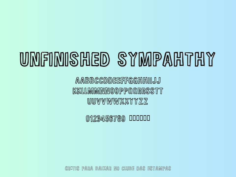 Fonte Unfinished Sympahthy Grátis Para Baixar
