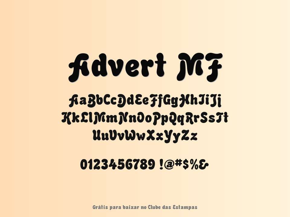 Fonte Advert Mf Grátis Para Baixar