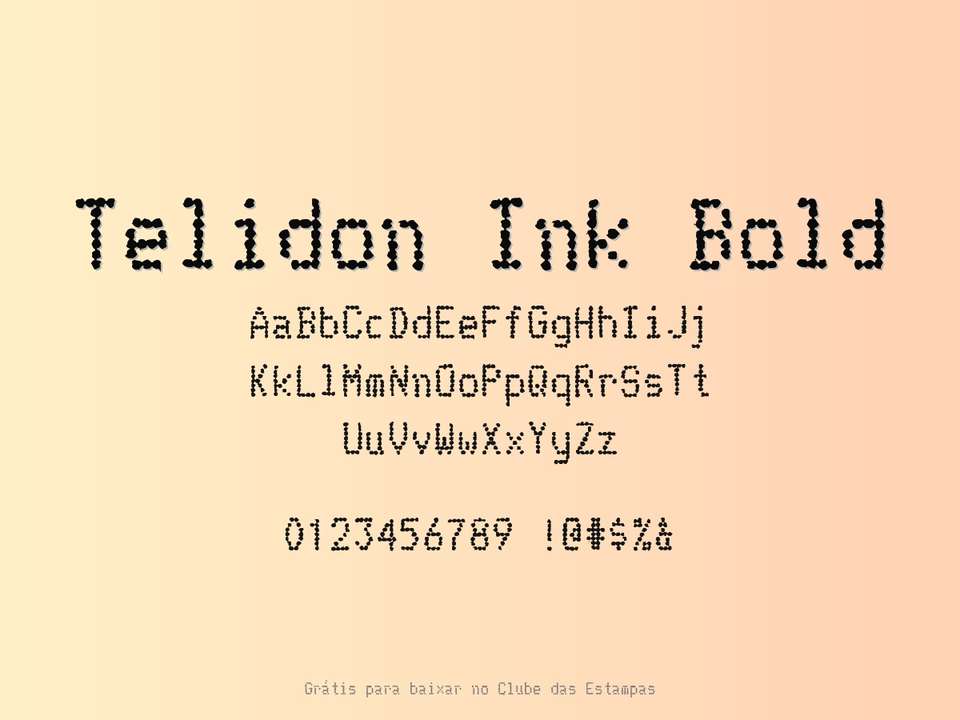 Fonte Telidon Ink Bold Grátis Para Baixar