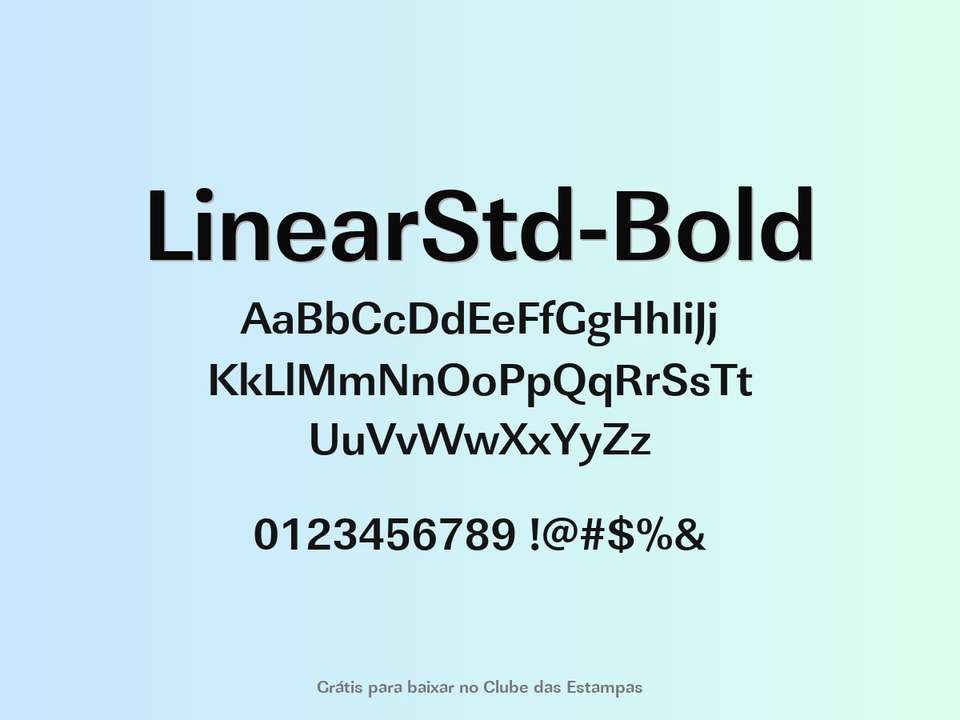 Fonte Linearstd Bold Grátis Para Baixar