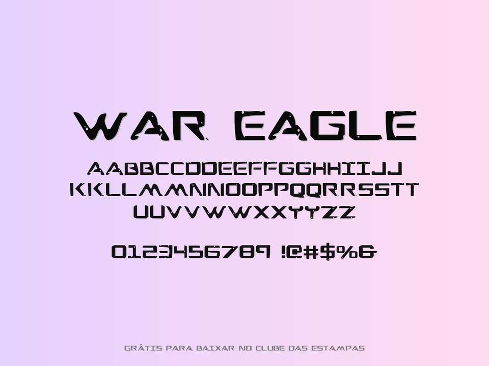 Fonte War Eagle Grátis Para Baixar