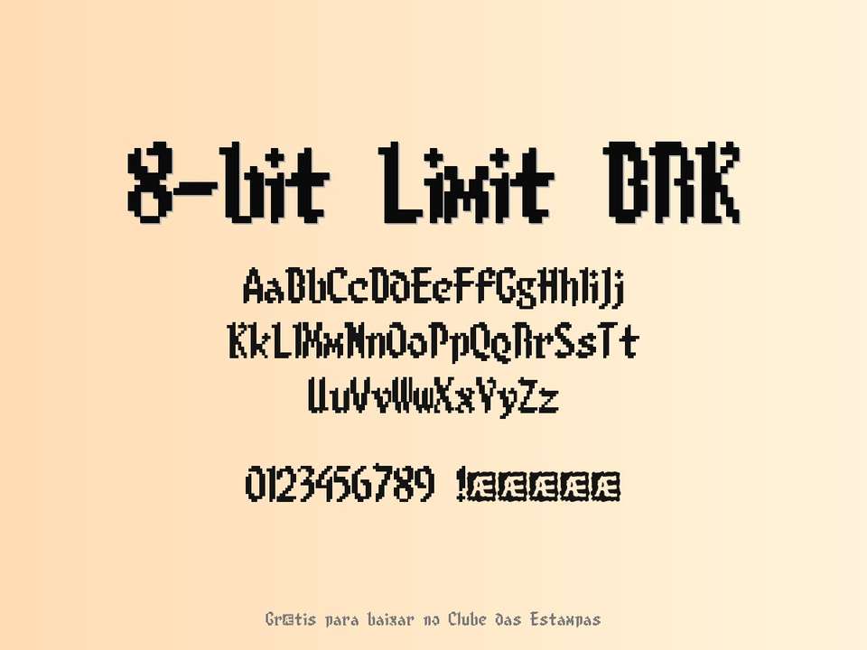 Fonte 8 Bit Limit Brk Grátis Para Baixar