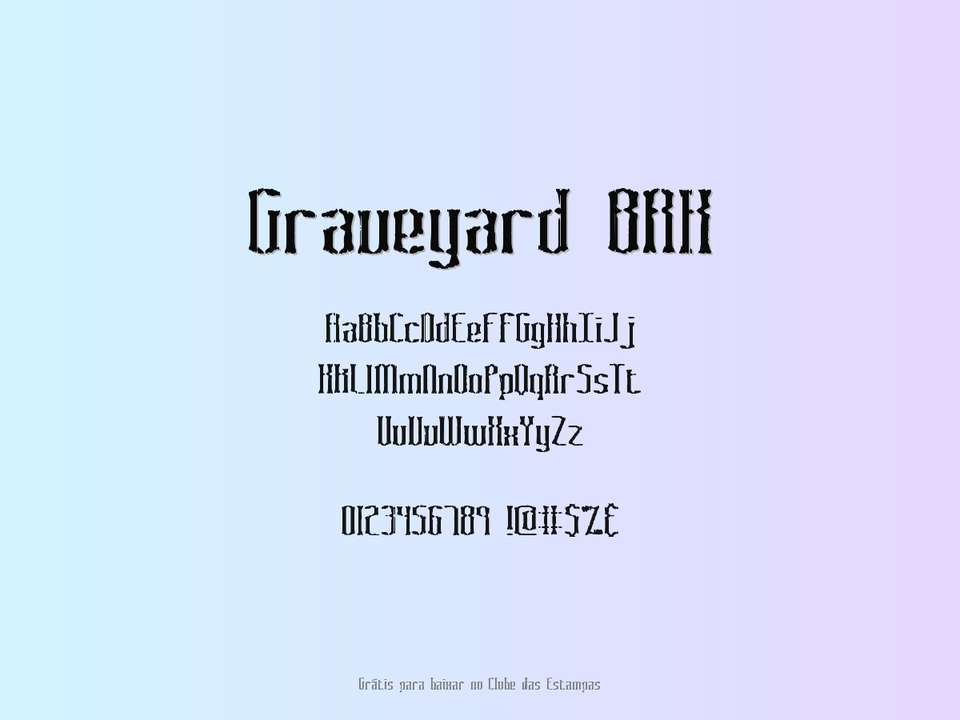 Fonte Graveyard Brk Grátis Para Baixar
