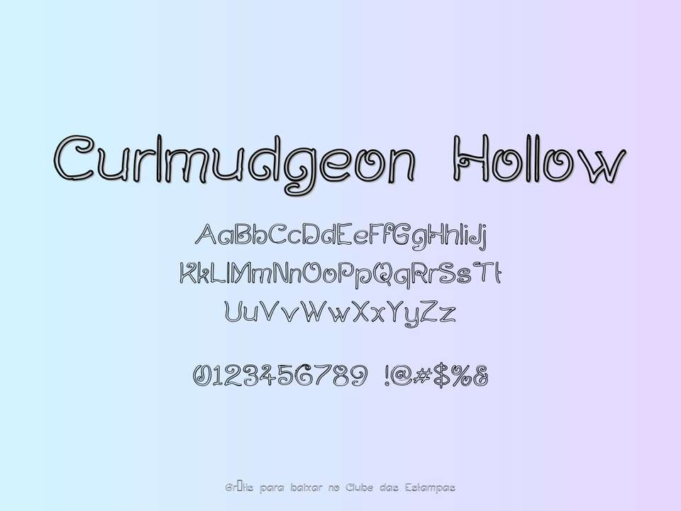 Fonte Curlmudgeon Hollow Grátis Para Baixar