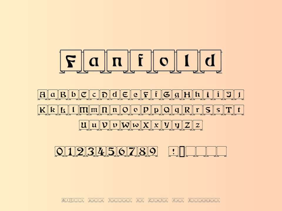 Fonte Fanfold Grátis Para Baixar