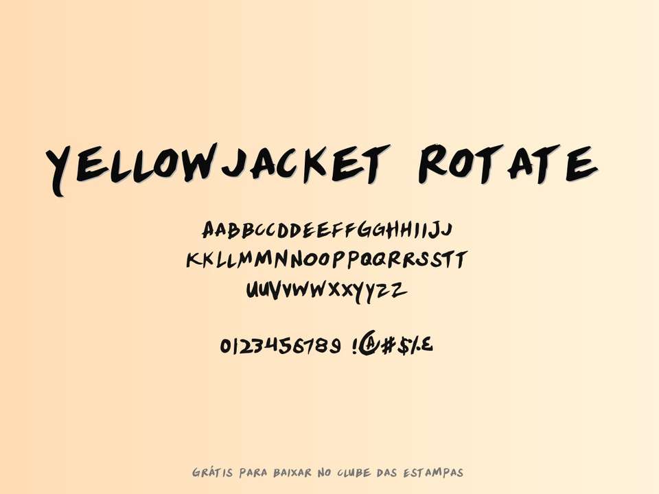 Fonte Yellowjacket Rotate Grátis Para Baixar