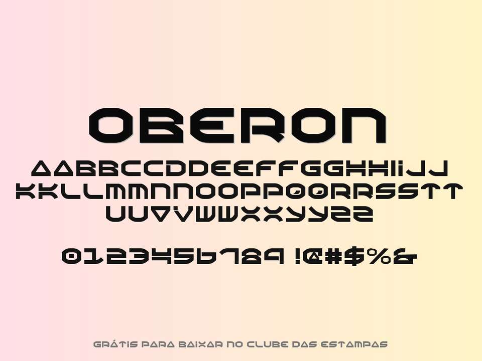 Fonte Oberon Grátis Para Baixar