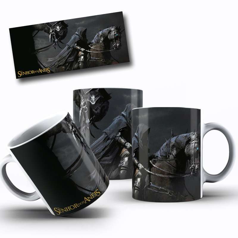 Arte Para Caneca O Senhor Dos Aneis Personagem Cavalo 5