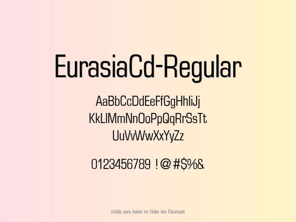 Fonte Eurasiacd Regular Grátis Para Baixar