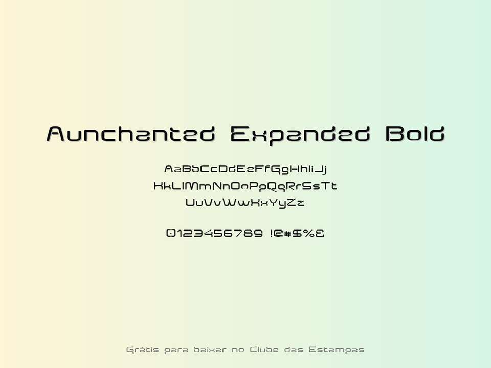Fonte Aunchanted Expanded Bold Grátis Para Baixar