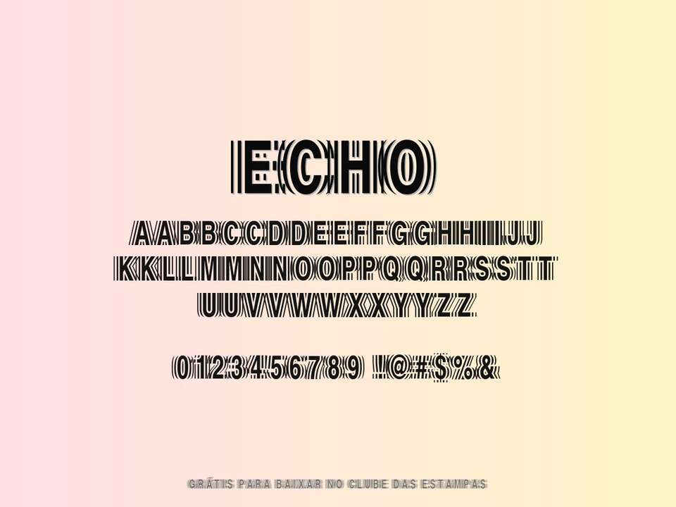 Fonte Echo Grátis Para Baixar