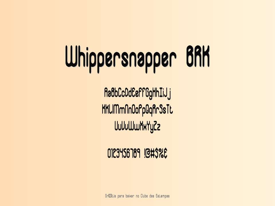 Fonte Whippersnapper Brk Grátis Para Baixar