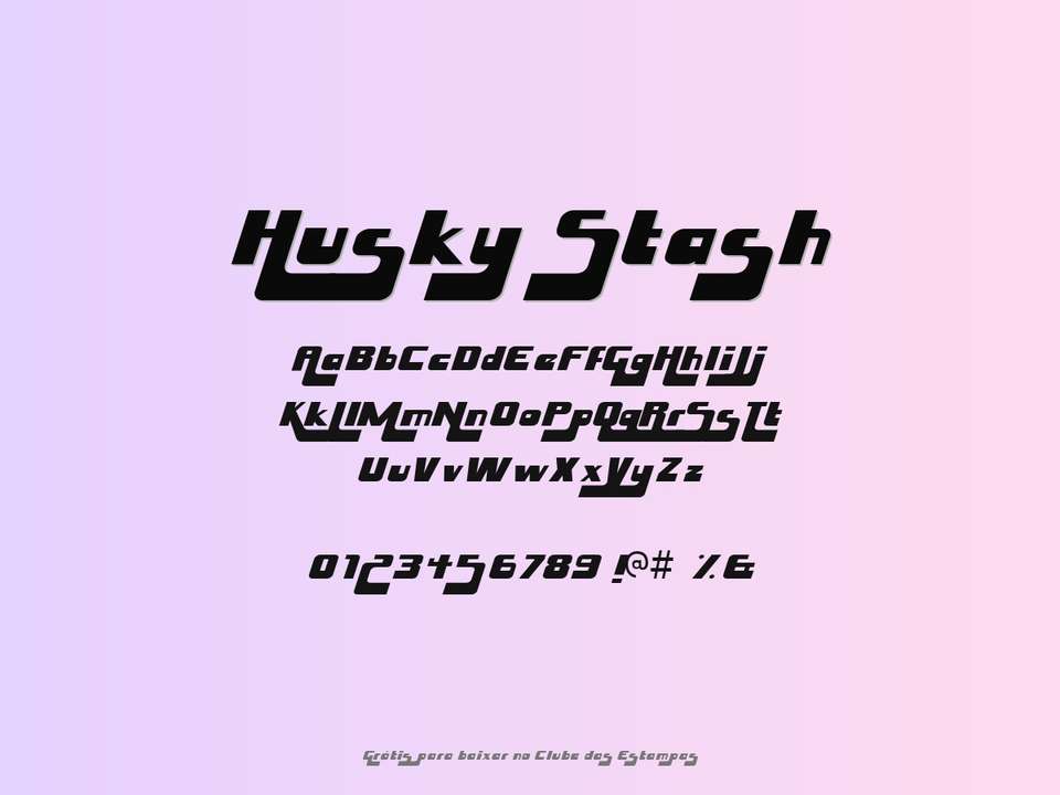 Fonte Husky Stash Grátis Para Baixar